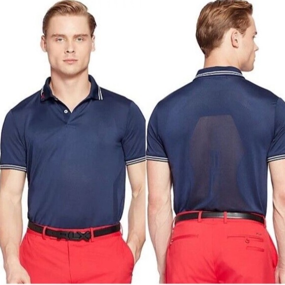 Polo Ralph Lauren RLX Performance XL Navy Blue Golf Polo England - Picture 7 of 7
